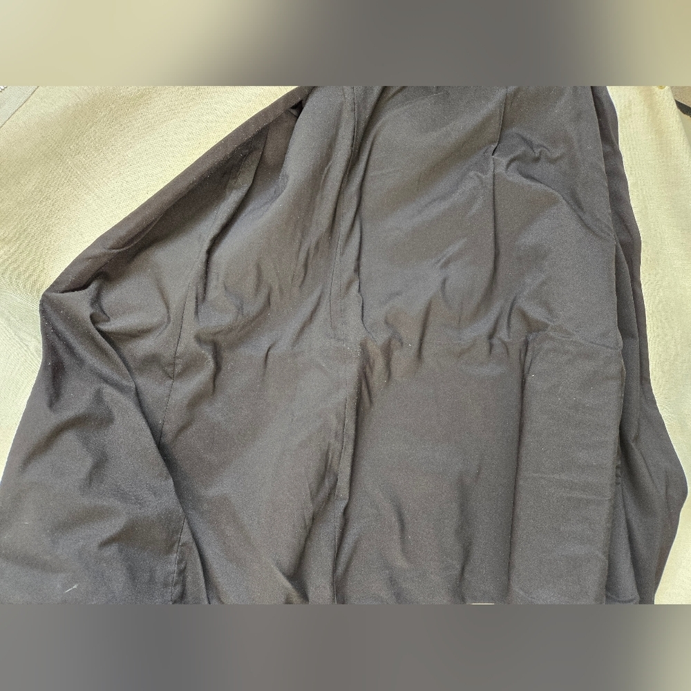 CLUB MONACO linen and lamb leather cream and black jacket. Size large - Picture 13 of 16
